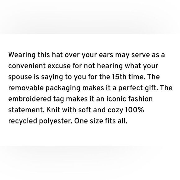 Blue Q Beanie Knit Head Insulator Skull Black Unisex - Picture 6 of 8